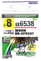 Крючок OWNER Worm BH-Sproat 56538 №8 уп.9 шт