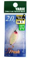 Блесна YARIE T-Fresh 708 2гр. цв. YM-1 Glow 