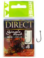 Крючок одинарный HITFISH Direct Single Hook #6 (15 шт./пач.)