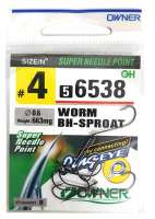 Крючок OWNER Worm BH-Sproat 56538 №4 уп.9 шт