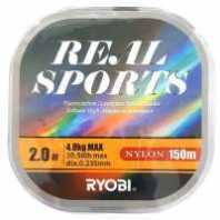 Леска RYOBI Real Sports 150m, # 2.0, 0.235mm, 4.8kg серая