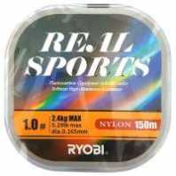 Леска RYOBI Real Sports 150m, #1.0, 0.165mm, 2.4kg серая